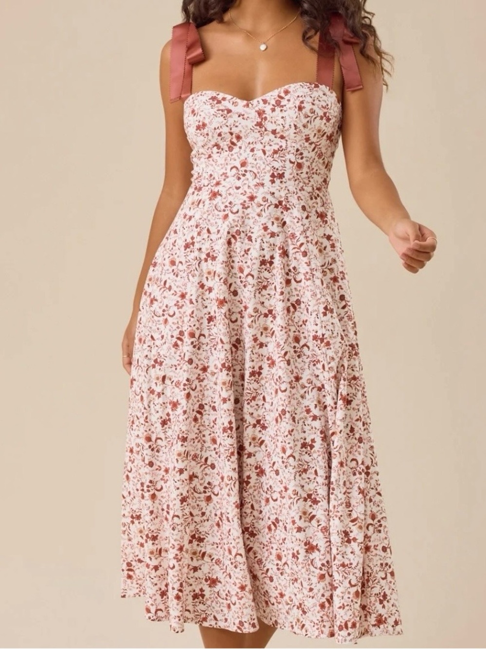 NEW Altar’d State Fall Floral Midi Dress Size XXS NWT